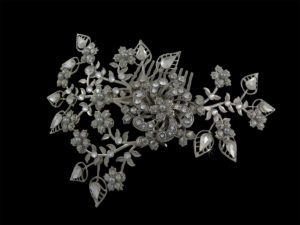 Charity Crystal Flowers Hair Comb Headpiece from Vinka Design Wedding Accessories