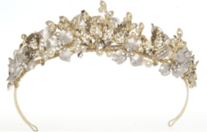 Windsor Bridal Crown Gold & Pearl Headpiece from Vinka Design Wedding Accessories