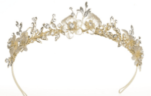 Windsor Bridal Crown Gold & Crystal Headpiece from Vinka Design Wedding Accessories