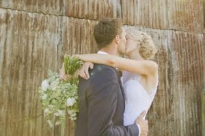 Testimonials | Vinka Design | Real Bridal Reviews from Our Clients | Lindsay and Andrew kiss