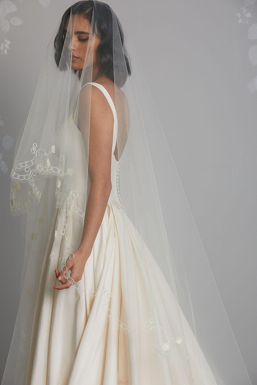 Vinka Design Bridal Accessories - Bridal veil - Emilia - custom made veil available from Vinka Design Auckland bridal store.