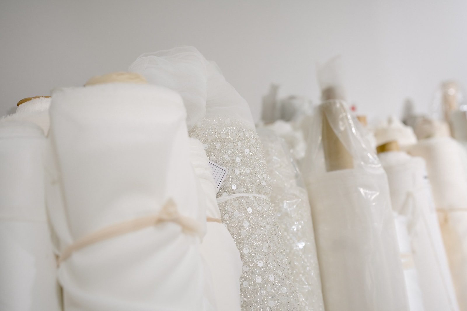 Bespoke bridal gowns beautiful fabrics
