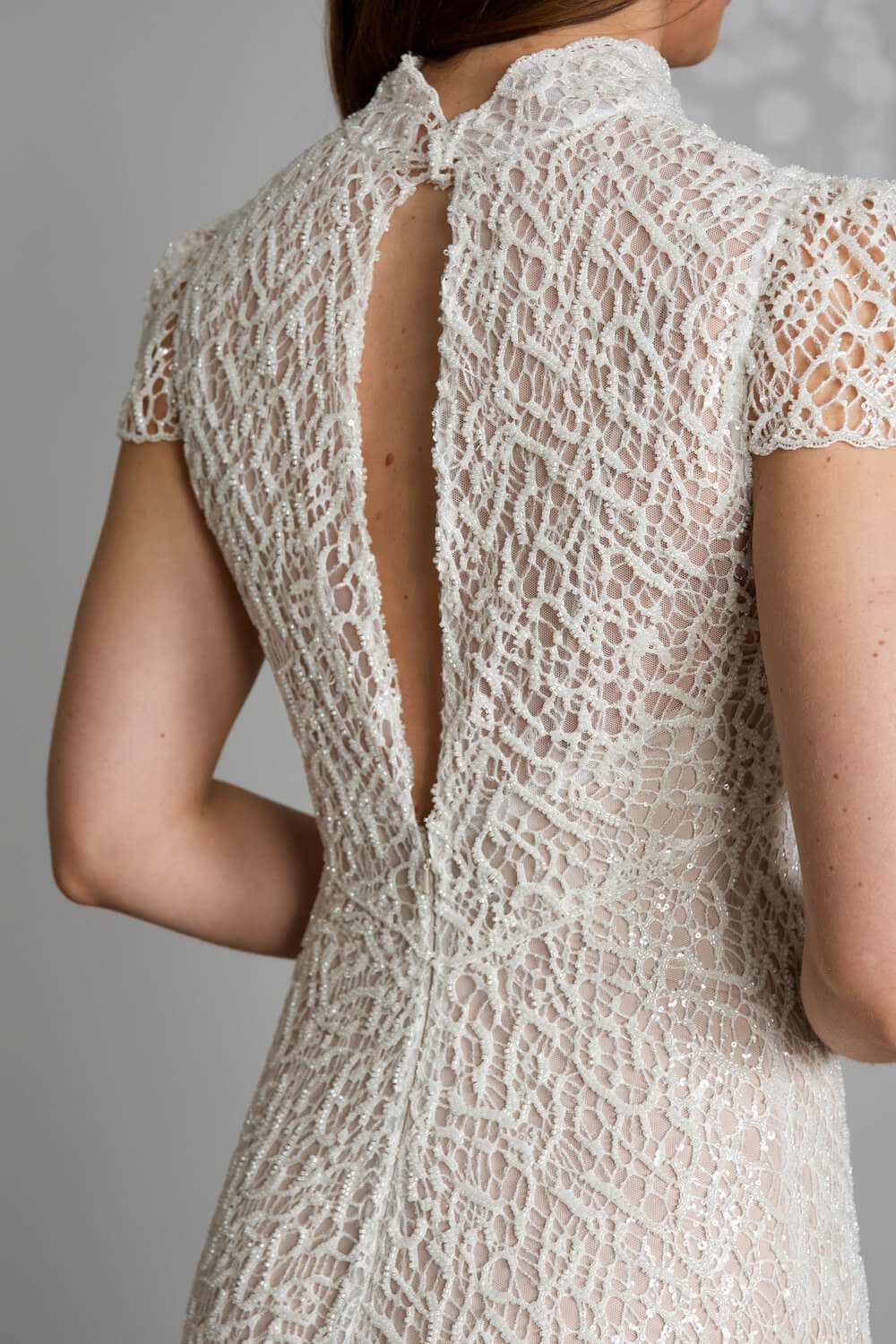 Ghada Beaded Lace Gown 2