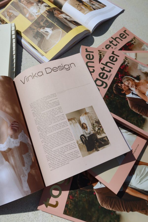Vinka Design - Anita interview in Together Journal Wedding Magazine feature