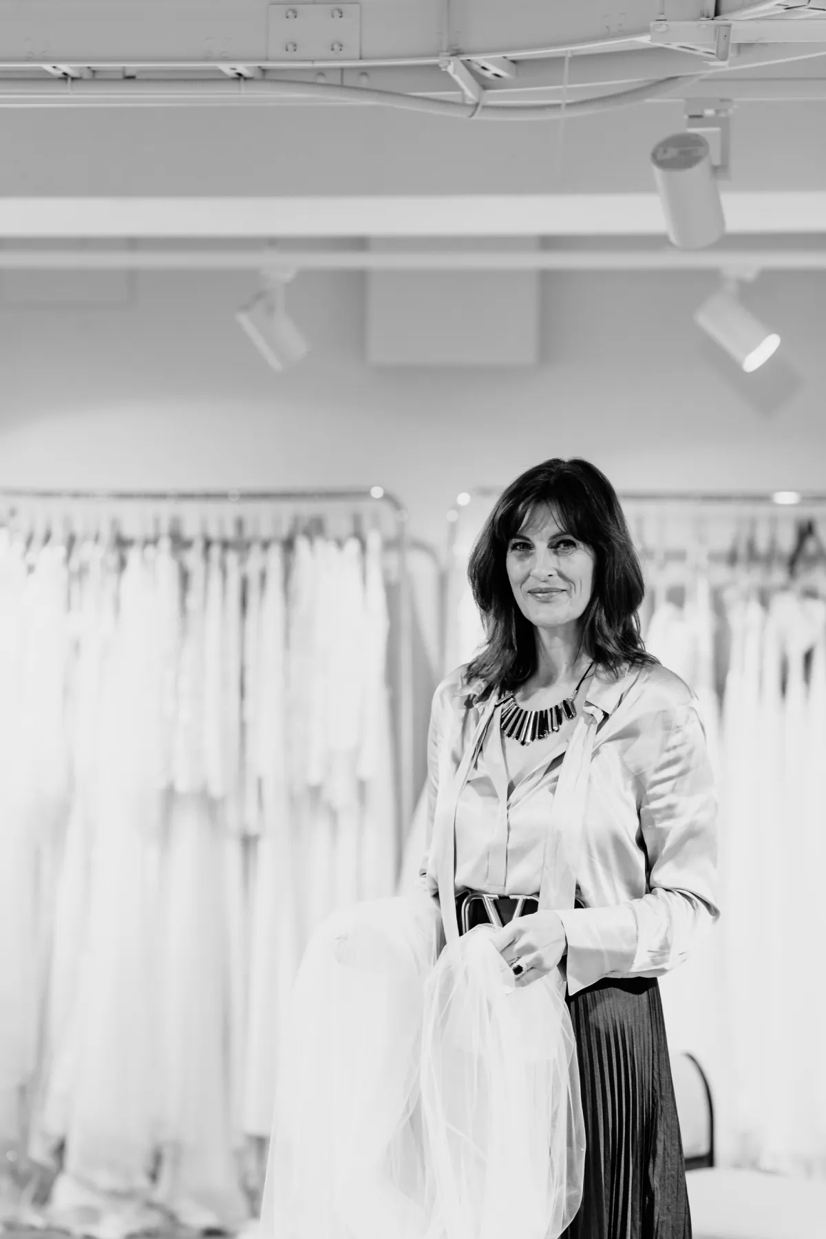 Anita Turner, Creative Director of Vinka Design. Bridal since 1959.
